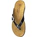 Vionic Isabeal Womens Toe-post Orthotic Sandal Black Patent Snake - 9