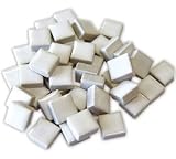 Jennifer's Mosaics 1-Pound 3/8-Inch Deco Ceramic Mosaic Tile, White
