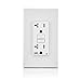 Leviton Self-Test SmartlockPro Slim GFCI Weather-Resistant and Tamper-Resistant Receptacle with LED Indicator, GFWT2-W, White