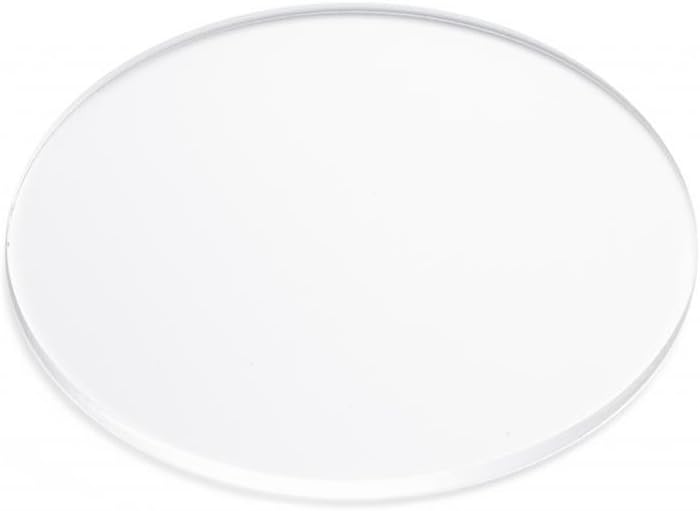 Clear Acrylic Plexiglass Disc, Diameter 36" - 1/4" Thick