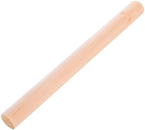Wood Rolling Pin – Hardwood Maple Dough Roller, Perfect Small Size For Bakers And Children, Essential Wooden Utensil For Bread, Pastry, Cookies, Pizza, Pie, And Fond