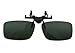 Besgoods Dark Brown+Dark Green Polarized Clip-on Flip up Sunglasses Lens