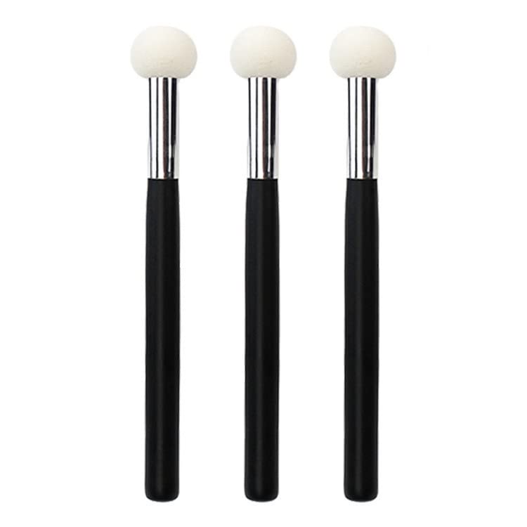 3 Pcs Concealer Sponge Small Mushroom Head Brush Round Makeup Sponge Powder Puff For Women Daily Use (White)