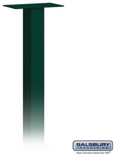 Salsbury Security Mail House Box Post, Ground Mounted (Green)