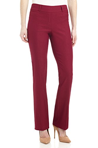 RekucciWomens Ease Into Comfort Fit Barely Bootcut Stretch Pants