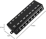 ASHATA 8 Port Passive PoE Injector DC12V-48V Power Over Ethernet Adapter Module view 8