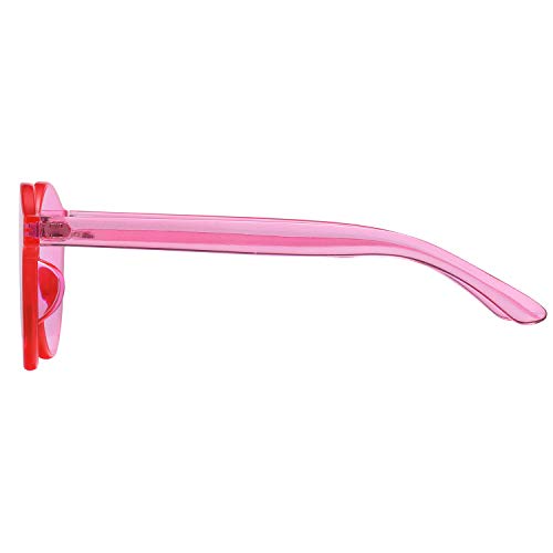 One Piece Rimless Sunglasses Transparent Candy Color Tinted Eyewear (10 Color)