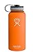 Hydro Flask Insulated Wide Mouth Stainless Steel Water Bottle, Orange Zest, 32-Ounce