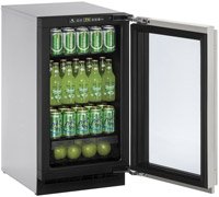 Click Here to See More Images U-Line U2218RGLS00B 3.6 cu. ft. Built-in Refrigerator, Stainless Steel