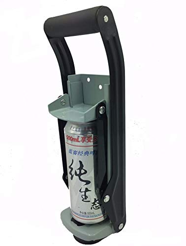 Heavy Gauge Steel Construction with Cushion Grip Handle Wall Mounted Can Crusher 16oz with Bottle Opener 16oz Can Crusher