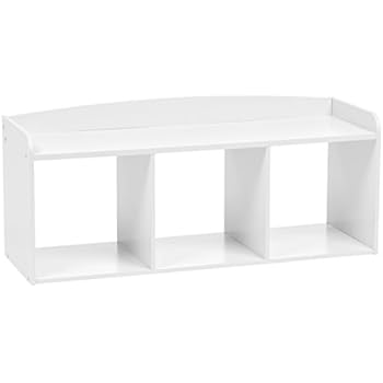 IRIS USA, Inc. KBN-3 Kid's Wooden Storage Bench, White