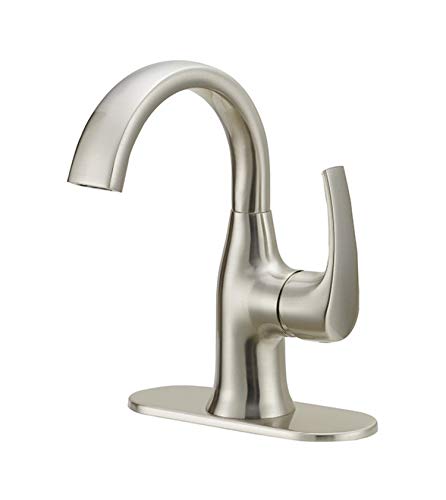 Jacuzzi Lyndsay (0749707) Brushes Nickel Single Handle Faucet