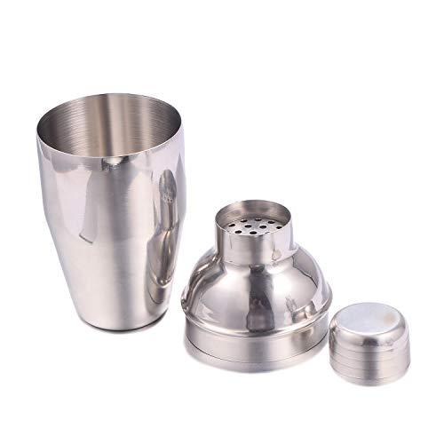 MJULY Cocktail-Martini-Shaker mit Sieb für Bar, Heimgebrauch, Mini-Handgröße (250 ml) – Bild 6