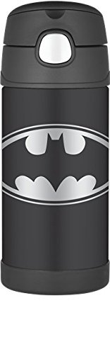 THERMOS FUNTAINER 12 Ounce Stainless Steel Kids Bottle, Batman