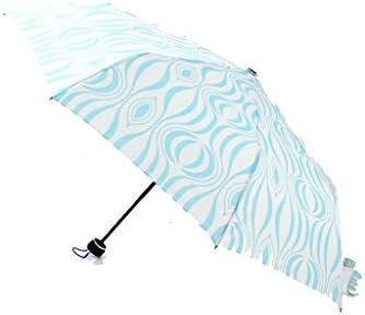 HANBUN Colorful Windproof Canopy, Auto Open Close Folding Black Rain Umbrella HU019 (Blue-Manual Open)
