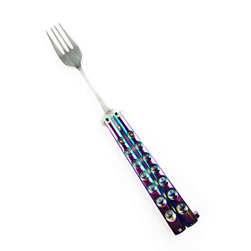 Pacific Solutions Butterfly Knife Multicolor Heated Metal Fork and Flip Trainer