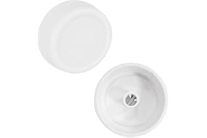 CAMGJORT RRKWV Rotary Replacement Dimmer Knobs, White (2)
