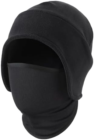 BASSDASH Soft Fleece 2-in-1 Hat with Ski Mask Ear Flap Ice  display picture 1