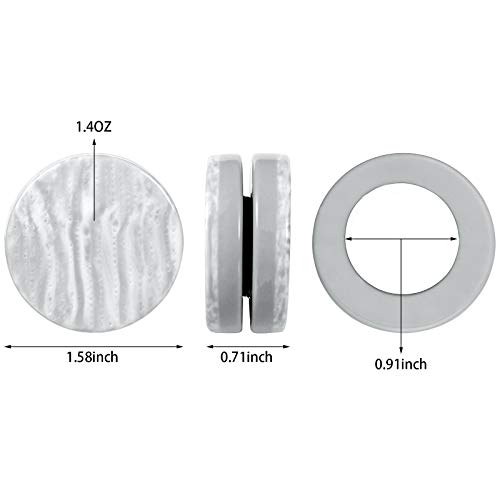 Jetec 6 Pairs Curtain Weights Shower Curtain Drapery