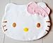 Bestfashion Lovely Big Head Hello Kitty Fuzzy Floor Cushion Mat Pad Bedroom Decoration Footcloth Rug 1 PC White OneSize, Multicolor