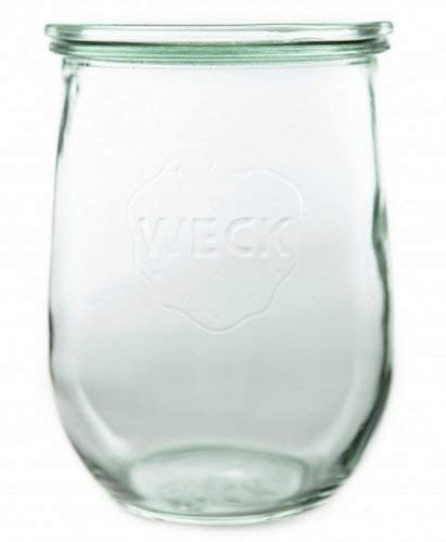 SET OF SIX 1062ml Large Tulip Weck Jars. German Made Classic Design. Model 745.