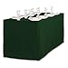 LinenTablecloth 6 ft. Fitted Polyester Tablecloth Hunter Green