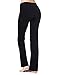 baleaf Women's Bootcut Yoga Pants High Waisted Cotton Bootleg Work Pants with Inner Pockets 30