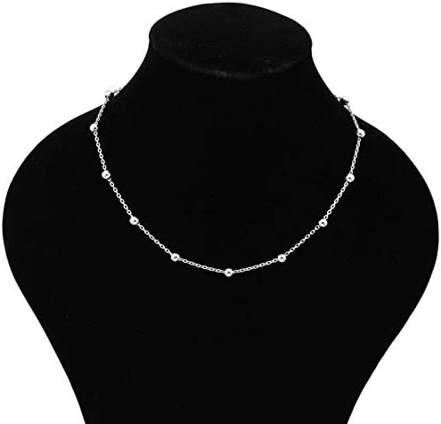 Amazon Co Jp ボールチェーン ネックレス 芸能人着用モデル お洒落デザイン メンズ かっこいい アクセサリー ホビー