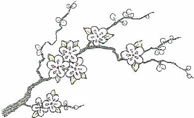 Lindsay Mason Designs Cherry Blossom Stamps,