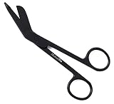 MEDICAL PRO-Medical and Nursing Lister Bandage Scissors;-Black Titanium-Supreme Grade, Made of High Grade Surgical Stainless Steel, 5.5"-140-10008BT