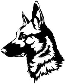 Amazon Com German Shepherd Head Vinyl Decal Sticker Black