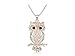 Fashion Stylish Sparkling Owl Crystal Pendant & Necklace For Women And Girls