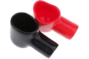 Car Battery Pole Cover Protective Cap Protective Cover Black and Red, Negative & Positive Practical Treatment