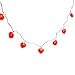 Fun Express Valentine Red Heart Shaped String Light Set (1 Set) 8 ft Long - 10, 2 inch Hearts