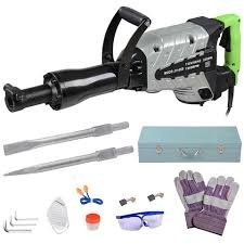 2400W Powered Demolition Jackhammer Breaker Tool Case Set