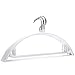 Deluxe Hanger Clothes Hanger VANORIG® Durable High Manganese Steel Hangers PVC Resin Coating Clothing Hanger ,Pack of 5 (White)