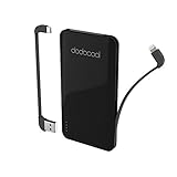 dodocool MFi Power Bank 5000 mAh 2-Port with Micro-USB Cable and Lightning Cable [MFI Certified] for iPhone 7 / 7 Plus 6 / 6 Plus Samsung LG HTC and more (5000 mAh+Black)
