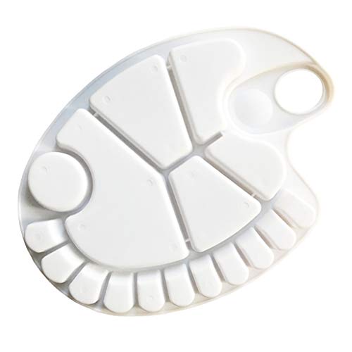 NonStick Paint Palette Artist Paint Mixing Tray Palette Oval Shaped