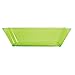 Creative Converting Square Plastic Serving Bowl, 11-Inch, Translucent Green