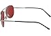 G&G Rock Star Premium 70s Retro Red Lens Aviator Sunglasses Chrome