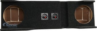 Bbox A162-10CP Dual 10" Sealed Carpeted Subwoofer Enclosure - Fits 1999 - 2006 Chevrolet / GMC 1500/2500/3500HD Crew Cab