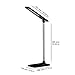 TaoTronics TT-DL08 LED Desk Lamp, Dimmable LED Table Lamp, Cool White Reading Light, Eye-caring Book Light (3-Level Dimmer, Touch-Sensitive Control, Night Light, Glossy Black, 6W)