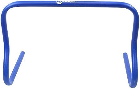 Solid Sports Agility and Speed Training Hurdles (Set of 10), 12-Inch Blue
