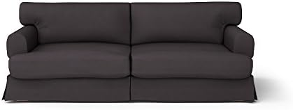 Comfort Works Custom Made SLIPCOVERS for Hovas 3 Seater Dark Grey