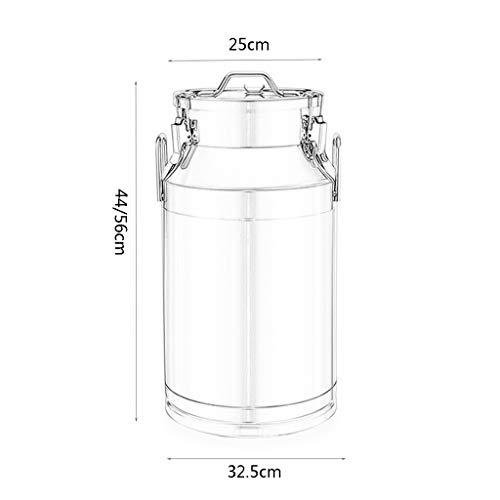 Jiutong Sealed Tank Stainless Steel Barrel with lid Commercial Fermentation Tank Enzyme Barrel Oil Barrel Milk Barrel Rice Barrel Wine Barrel Wine (Size : 35L)