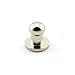 LQ Industrial 12 Sets 5x7x7mm Chicago Screws Silver Round Phillips Head Button Stud Screws Nail Rivet for DIY Leather Craft