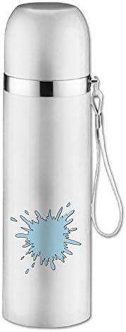 YupooHaoPL Stainless Steel Mug Splash Splodge Ink Stain Custom Vacuum Cup, 16-Ounce, White