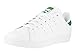 adidas Originals Men's Stan Smith Vulcanized Sneaker, White/White/Green, 9