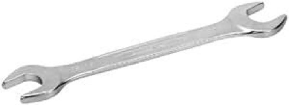 Bahco 6Z-1/2-9/16 15 Degree Angled SW Double Open End Wrench, Silver, 1/2 x 9/16-Inch