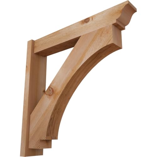 6"W x 32"D x 32"H Imperial Traditional Rough Sawn Outlooker, Western Red Cedar